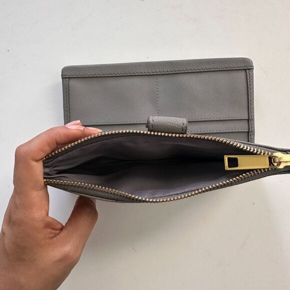Fossil Lainie Clutch Wallet Dark grey NWT - Picture 5 of 8